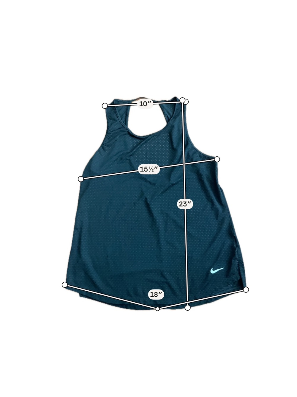 Nike Dri-FIT Black Racerback Athletic Tank Top Women's Small Workout Running - Picture 2 of 7